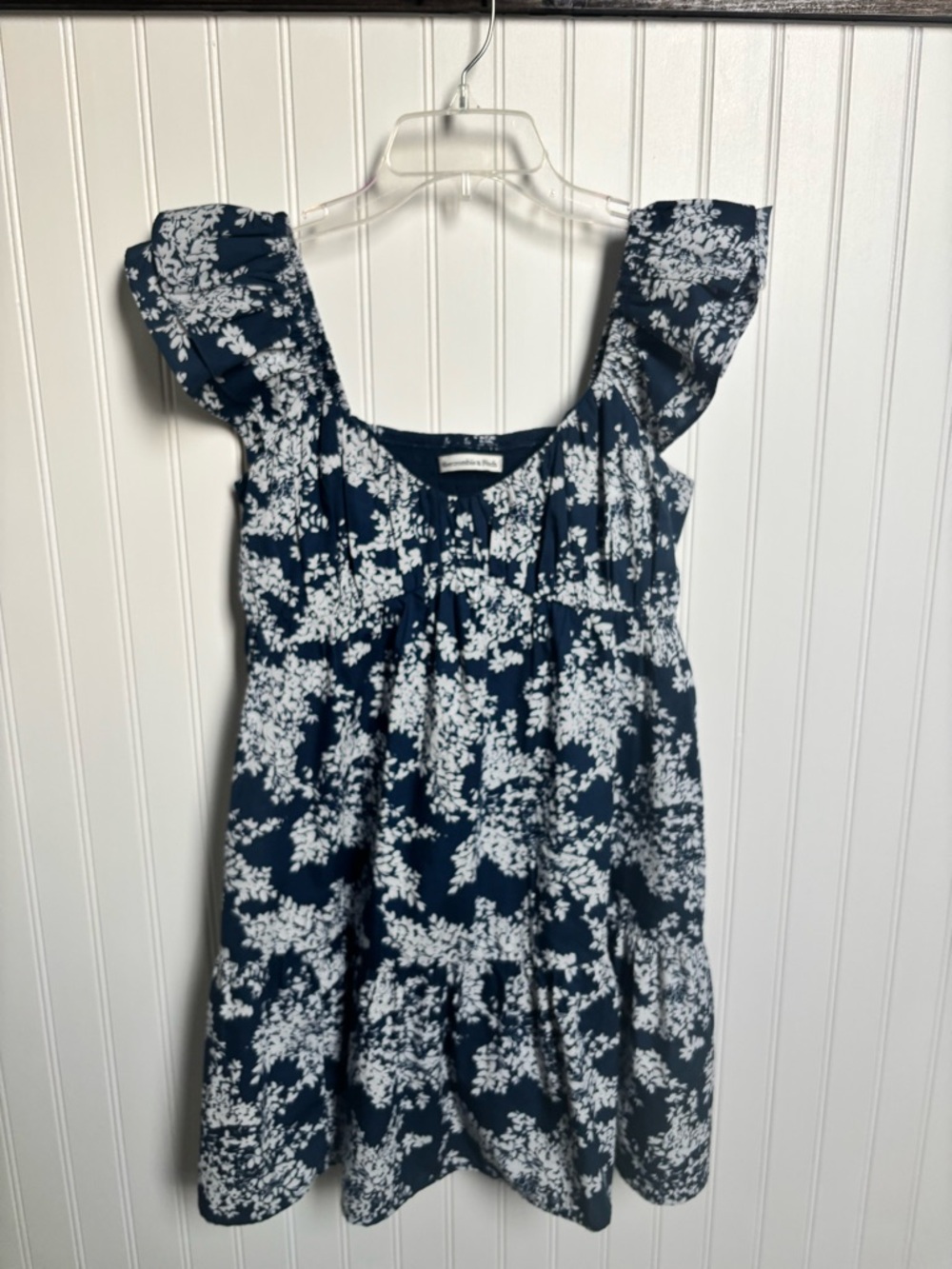 Abercrombie & Fitch Navy and White Floral Sundress